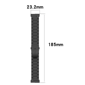 Rustfrit Stål Metal Armbånd Til Fitbit Versa 3 Smart Ur Band Udskiftning Håndledsrem For Fitbit Forstand Versa3 Tilbehør
