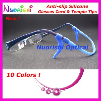 20 sæt T2710 Silicone Anti Slip Solbriller, Briller Briller Briller Ledning og Øre Krog-Templet Tip Sport Holder Gratis Fragt