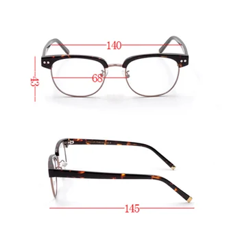 Nye Johnny Depp Briller Mænd Optiske Briller Rammer Acetat Retro Stil Halv Frame Briller Kvinder Top Kvalitet 26685