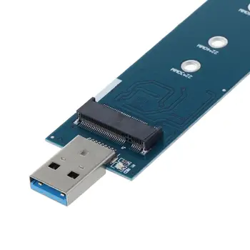 M. 2 til USB Adapter B-Tasten M. 2 SSD-Adapter USB 3.0 til at 2280 M2 NGFF SSD-Drev-Adapter Omformer SSD Kort Læser 26761