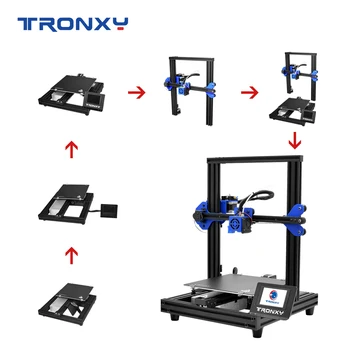 2020 Tronxy Seneste opgradering XY-2 PRO 3D Printer DIY Kits Genoptage strømsvigt Udskrivning Hurtig Montering Høj Præcision Auto-Nivellering