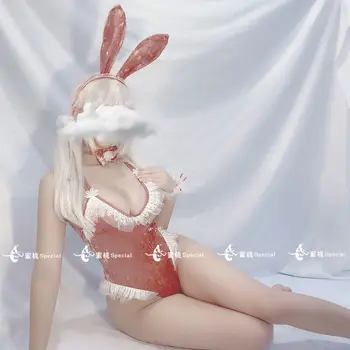 Sexet Undertøj Pyjamas Sæt Slanke Hot Blonde Kanin Undertøj Halloween Kostumer Til Kvinder Undertøj Erotisk Body Bunny Girl Cosplay