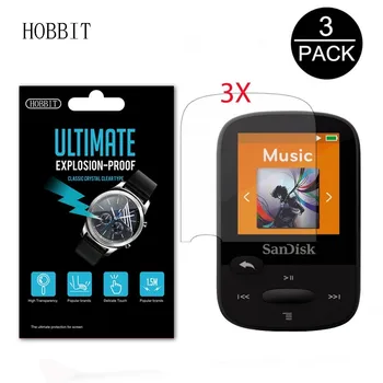 3PCS Clear Screen Protector For Sandisk Sansa Clip Sport Plus Sdmx28 Dække Skjold Film Skin Guard MP3-Afspiller Tilbehør