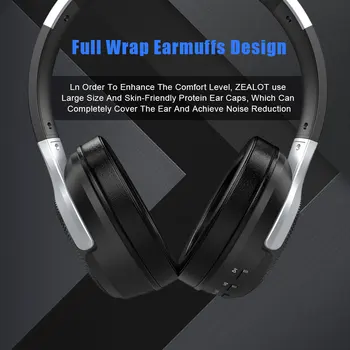 UNITOP FANATISKE B26T Bluetooth-Hovedtelefoner, Stereo Øretelefoner Vise Musik Headset TF /Support SD-Kort Med Mic For Xiaomi Huawei 27058