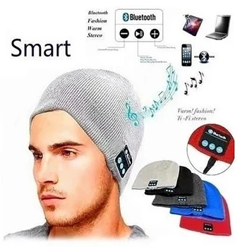 Trådløse Smart Beanie Headset Musikalske Strik Hovedtelefon Højttaler Hat Øretelefon Cap Indbygget Mikrofon