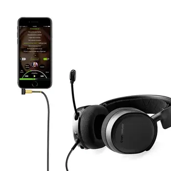 OFC Udskiftning Stereo Audio Kabel-Udvidelse Musik Ledningen til SteelSeries Arctis 3 5 7 9X Pro Wireless Gaming Headset Hovedtelefon