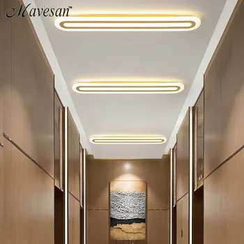 Moderne LED-loftsbelysning Til Stue, Soveværelse Studyroom Korridor Guld/Sort Farve, overflade monteret Loft Lamper AC85-265V 27354