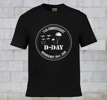 Mode Nye Skjorte D-Dag i Normandiet, Episke Paramotor Pilot Mænds T-Shirt Sommer Korte Ærmer Bomuld Tee Shirt Harajuku