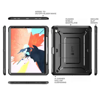 SUPCASE Kompatibel Apple Blyant Til iPad Pro 11 Tilfælde UB PRO Full-body Robust Cover med Indbygget Skærm Protektor & Støtteben