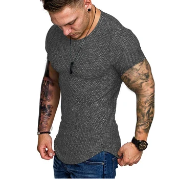 Casual Almindelig T-shirts Trænings-og Mænds Mode, Street Wear t-Shirts til Mænd Kort Ærme Rund Hals Mænd Tøj 2020