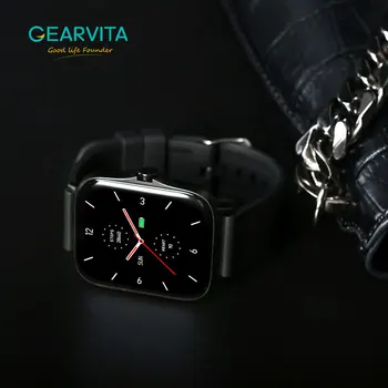 Gearvita Smart Ur pulsmåler Vandtæt Bluetooth Ringe til Mænd, Kvinder Fitness Tracker Sport Smartwatch VS GTS 2 2786