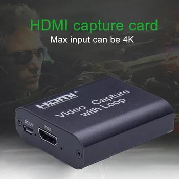 HD 1080P HDMI 4K-kompatibel Video Capture Card Til USB 2,0 Video Capture Board Game Optage Live-Streaming Broadcast 28008