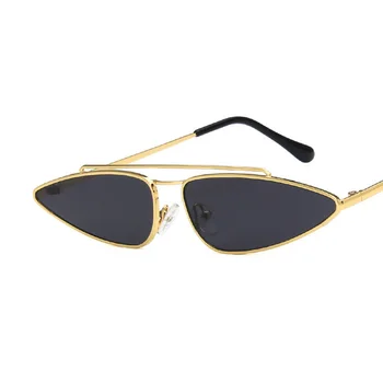 Cat Eye Solbriller Kvinder Vintage Luksus Brand Designer Lyserøde Briller Metal solbriller Dame UV400-Brillerne Nuancer