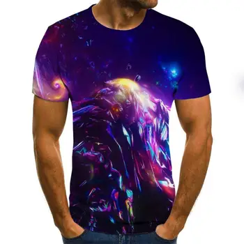 2020 Ny T-shirt Afslappet Stil 3D Printet T-shirt til Mænd, Kvinder T-shirt til Sommeren Korte Ærmer O-Hals Toppe og T-Shirt