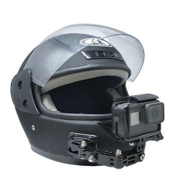 Motorcykel Full Face Hjelm Forsiden Mount Hagen for Xiaomi YI 4K GoPro Hero 8 7 6 5 4 3 SJCAM Sj4000 EKEN H9 POV Action-Kamera