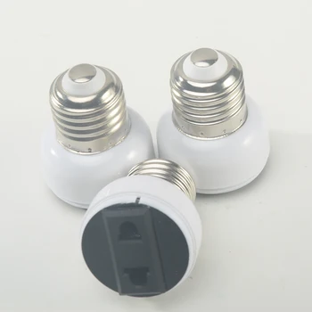 E27 Lampe Stik af Høj Kvalitet Adapter Pære bund Skrue ABS OS/EU Stik Tilbehør, Hvid Belysning Fastholdelsesanordningen Indehaver 2846