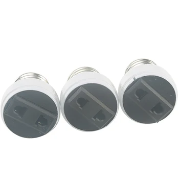E27 Lampe Stik af Høj Kvalitet Adapter Pære bund Skrue ABS OS/EU Stik Tilbehør, Hvid Belysning Fastholdelsesanordningen Indehaver
