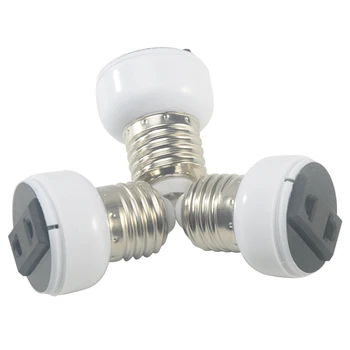 E27 Lampe Stik af Høj Kvalitet Adapter Pære bund Skrue ABS OS/EU Stik Tilbehør, Hvid Belysning Fastholdelsesanordningen Indehaver
