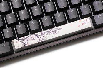 Mstone Nyhed allover farvestof subbed Keycap mellemrumstasten for pbt custom mekaniske tastatur fuld af liv fugl 6.25 u cherry profil 28544
