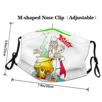 Asterix Og Obelix Mænd Kvinder Genanvendelige Ansigt Maske Anti Bakteriel Støvtæt Maske Beskyttelse Åndedrætsværn Maske Munden Dæmpe