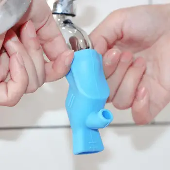 Silikone Hane Extender Køkken Badeværelse Vandhane Udvidelse Vask Hjælpe Børn Med At Vaske Hånd Enhed Badeværelse Tilbehør