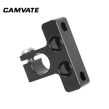 CAMVATE Kamera Standard 15mm Enkelt Stang Klemme Jernbane-Stik Adapter Med 1/4