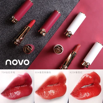 Ruby Hvide Rør Velvet Moisturizing Lipstick Mat Glat Sexy Lip Makeup Vandtæt Langvarig Pigmenteret Lysere Kosmetik