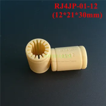 10stk 12x21x30mm gul 3D-Printer Solid Polymer Lineære Lejet RJ4JP-01-12 Solid Plast, Forsynet med 12mm ID