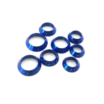 NooNRoo Trim ring til fiskestang /Aluminium-Vikling Check Dekorativ ring DIY fiskestang del Reparation komponenter bland størrelse