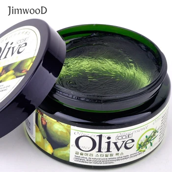 1stk 100 ml olivenolie hair voks lys lue modellering Mat stærk modellering mudder for kvinder hår styling produkt fugt essens