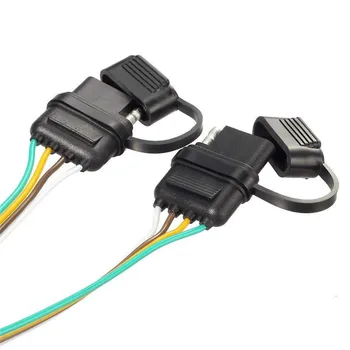 Lejlighed 4-Vejs 4-Pin Trailer Y-Splitter Udnytte Adapter LED Bagklap Lys Bar For Lastbil Trailer Afhentning 29792