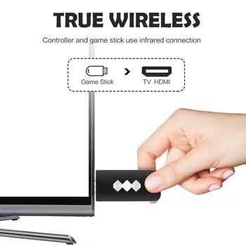 USB Trådløse Håndholdte TV, Video, Spil, Konsol, bygget I 600 628 818 3500 Classic Spil Mini Video Konsol Støtte til AV/HDMI-Udgang