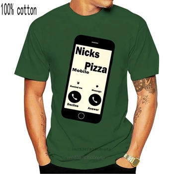 Den sorte T-Shirt Nick ' S Pizza Sjov Gave Raymond Reddington Herre til Stede Løs t-Shirt Størrelse
