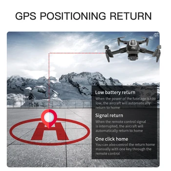 KCX S4 Drone GPS med Kamera 4K Professionel pro 6K HD 5G FPV Lang Afstand Børsteløs RC Quadcopter Dron PK E520S SG108