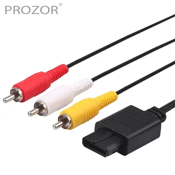 PROZOR 1,8 m AV Komposit Kabel AV Kabel-Composite Retro TV-Audio-Video Standard Reb, Wire Kabel 6 Meter Til N64 GC SNES