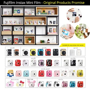 Fujifilm Instax Mini-Film 10-100 Ark Hvidt Fotopapir til Instax Mini 9 8 8+ 7 25 50 70 90 Kamera, Dele Printer SP 1 SP-2