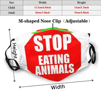 Maske Stoppe Med At Spise Dyr Fødselsdagsgave Fødselsdag, Jul, Påske Sjove Sjov Cool Biker Gamer Nørd Stop Stop-Skilt Vegetar