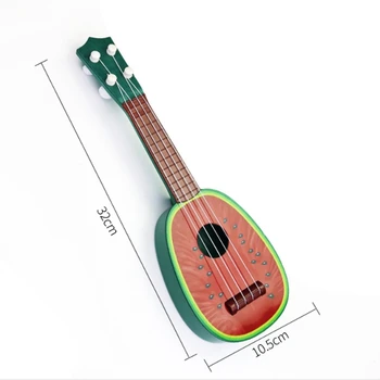 Baby Børns Uddannelsesmæssige musikinstrument Toy Guitar Engros Frugt-Guitar Mini Kan Spille Ukulele Vandmelon