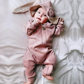 Baby Sparkedragt Tyk Hætte Nyfødte Bodysuit Vinter Overalls til Baby Pige Tøj Hætteklædte Baby Drenge Buksedragt Romper Spædbarn Tøj