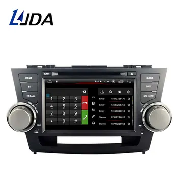 LJDA 2 Din Android 10 Bil DVD-Afspiller Til Toyota highlander 2008-2011 Wifi GPS Radio 2G+16G Quad Cores Mms-RDS Stereo DSP 30779