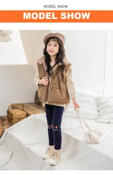 2020 Nye Efterår Og Vinter Tyk Sød Kat Varme Bukser Koreanske Leggings Med Fleece Plus Velour Bukser Til Piger Kids Leggings Trausers