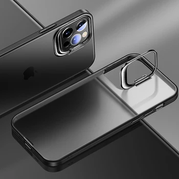 Ultra-tynde Usynlige Holder Telefonen Case Til iPhone 12 Pro Kamera Linse Beskyttelse Til iPhone 12 Mini-11 Pro Max Mat Cover