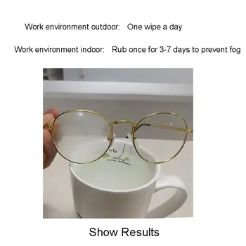 Nye Ankomst Anti-Tåge Spejlet Klud Til Briller Varig Effekt Faktiske Anvendelse Gange 300-600 Gange Størrelsen 15*15 cm