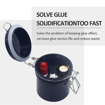 NEWCOME Eyelash Glue opbevaringsboks med Aktiveret Carbon Taske Eyelash Extension Lim Tank, Makeup-Værktøjer