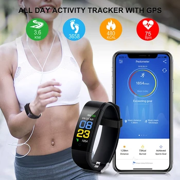 Smart Ur til Mænd Blodtryk Vandtæt Sport Armbånd pulsmåler Fitness Tracker Smartwatch Kvinder til iOS Android