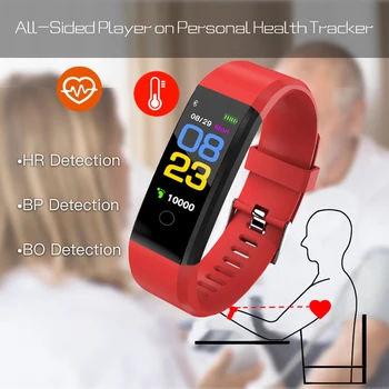 Smart Ur til Mænd Blodtryk Vandtæt Sport Armbånd pulsmåler Fitness Tracker Smartwatch Kvinder til iOS Android