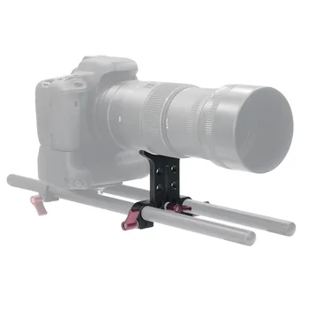 Aluminium Legering 15MM Teleobjektiv Støtte Beslag Adapter Extention Tube Klip for 5D3 5D2 SLR DSLR-Kamera Tilbehør Fotografering