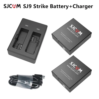 SJ9 Dobbelt Oplader 1300mAh Li-ion Batteri Vandtæt Sag Boks Til SJCAM SJ9 Strejke / sj9 Max 4K-Action-Kamera Tilbehør