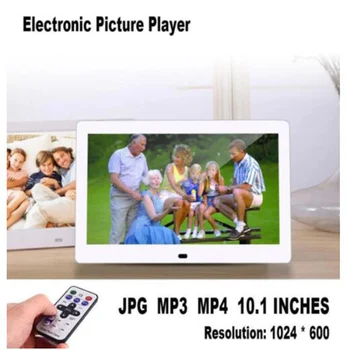 ZK40 10.1 Tommer HD Digital billedramme Billede Mult-Media Player, MP3 MP4 Vækkeur Til Gave Med Aftagelig Holder