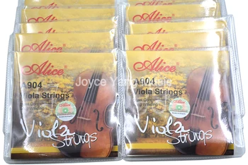 10 Sæt af Alice A904 Viola Strings Kerne af Stål Al-Mg/Cupronickel Snoede Viola Strings Sæt med 4 Strenge